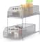 NEX™ Silver 2-Tier Sliding Basket Drawer Organizer
